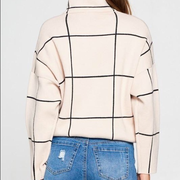 Grid pattern sweater - Picture 2 of 2